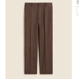 NWT J.Crew Kenmare Relaxed-fit suit pant in English cotton-wool  Size 34 /34